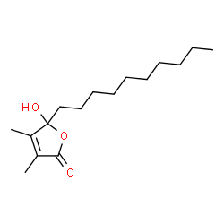 ChemSpider 2D Image | 5-Decyl-5-hydroxy-3,4-dimethyl-2(5H)-furanone | C16H28O3