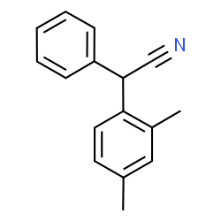 ChemSpider 2D Image | (2,4-Dimethylphenyl)(phenyl)acetonitrile | C16H15N