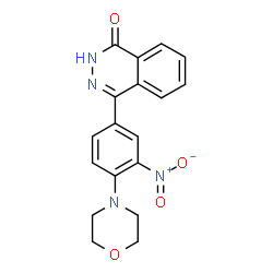 ChemSpider 2D Image | 4-[4-(4-Morpholinyl)-3-nitrophenyl]-1(2H)-phthalazinone | C18H16N4O4