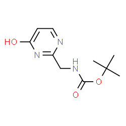 ChemSpider 2D Image | tert-Butyl ((4-hydroxypyrimidin-2-yl)methyl)carbamate | C10H15N3O3