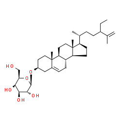 ChemSpider 2D Image | (3beta,24xi)-Stigmasta-5,25-dien-3-yl beta-D-galactopyranoside | C35H58O6