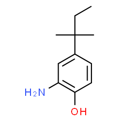 ChemSpider 2D Image | 2-Amino-4-Tert-Amylphenol | C11H17NO