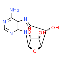 ChemSpider 2D Image | (5'S)-8,5'-Cycloadenosine | C10H11N5O4