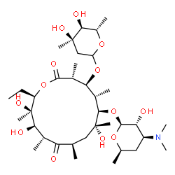 ChemSpider 2D Image | erythromycin C | C36H65NO13