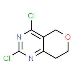 ChemSpider 2D Image | 2,4-dichloro-5H,7H,8H-pyrano[4,3-d]pyrimidine | C7H6Cl2N2O