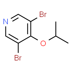 ChemSpider 2D Image | 3,5-Dibromo-4-isopropoxypyridine | C8H9Br2NO