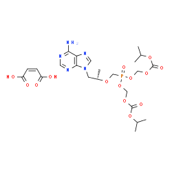 ChemSpider 2D Image | TENOFOVIR DISOPROXIL MALEATE | C23H34N5O14P