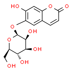 ChemSpider 2D Image | 7-Hydroxy-2-oxo-2H-chromen-6-yl beta-D-mannopyranoside | C15H16O9