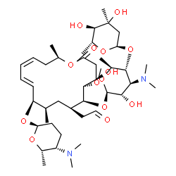ChemSpider 2D Image | [(4R,5R,6S,7R,9R,10R,11E,13Z,16R)-6-{[(2R,3S,4S,5R,6S)-5-{[(2R,4S,5R,6R)-4,5-Dihydroxy-4,6-dimethyltetrahydro-2H-pyran-2-yl]oxy}-4-(dimethylamino)-3-hydroxy-6-methyltetrahydro-2H-pyran-2-yl]oxy}-10-{[
(2R,5S,6S)-5-(dimethylamino)-6-methyltetrahydro-2H-pyran-2-yl]oxy}-4-hydroxy-5-methoxy-9,16-dimethyl-2-oxooxacyclohexadeca-11,13-dien-7-yl]acetaldehyde | C43H74N2O14
