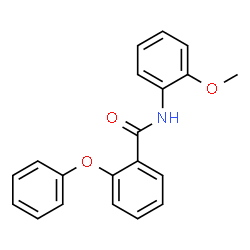 ChemSpider 2D Image | N-(2-Methoxyphenyl)-2-phenoxybenzamide | C20H17NO3