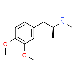 ChemSpider 2D Image | (2S)-1-(3,4-Dimethoxyphenyl)-N-methyl-2-propanamine | C12H19NO2