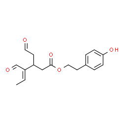 ChemSpider 2D Image | 2-(4-Hydroxyphenyl)ethyl (4Z)-4-formyl-3-(2-oxoethyl)-4-hexenoate | C17H20O5