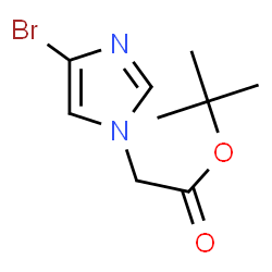 ChemSpider 2D Image | tert-butyl 2-(4-bromoimidazol-1-yl)acetate | C9H13BrN2O2