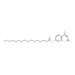 ChemSpider 2D Image | N-(4-methyl-2-oxochromen-7-yl)hexadecanamide | C26H39NO3