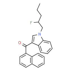 ChemSpider 2D Image | AM2201 N-(2-fluoropentyl) isomer | C24H22FNO