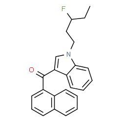 ChemSpider 2D Image | AM2201 N-(3-fluoropentyl) isomer | C24H22FNO