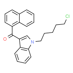 ChemSpider 2D Image | JWH 018 N-(5-chloropentyl) analog | C24H22ClNO