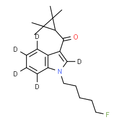 ChemSpider 2D Image | XLR11-d5 | C21H23D5FNO