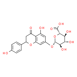 ChemSpider 2D Image | Naringenin 7-O-beta-D-glucuronide | C21H20O11