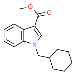 ChemSpider 2D Image | Methyl 1-(cyclohexylmethyl)-1H-indole-3-carboxylate | C17H21NO2