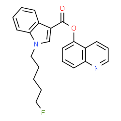 ChemSpider 2D Image | 5-Quinolinyl 1-(5-fluoropentyl)-1H-indole-3-carboxylate | C23H21FN2O2
