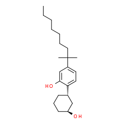 ChemSpider 2D Image | 2-[(1S,3S)-3-Hydroxycyclohexyl]-5-(2-methyl-2-nonanyl)phenol | C22H36O2