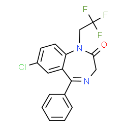 ChemSpider 2D Image | halazepam | C17H12ClF3N2O