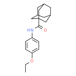 ChemSpider 2D Image | N-(4-Ethoxyphenyl)-1-adamantanecarboxamide | C19H25NO2
