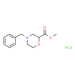 ChemSpider 2D Image | METHYL 4-BENZYLMORPHOLINE-2-CARBOXYLATE HCL | C13H18ClNO3