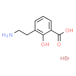 ChemSpider 2D Image | 3-(2-Aminoethyl)-2-hydroxybenzoic acid hydrobromide (1:1) | C9H12BrNO3