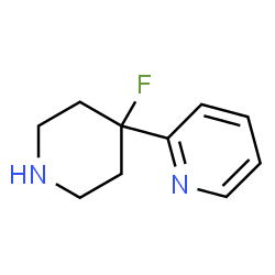 ChemSpider 2D Image | 2-(4-Fluoro-4-piperidinyl)pyridine | C10H13FN2
