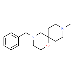 ChemSpider 2D Image | 4-Benzyl-9-methyl-1-oxa-4,9-diazaspiro[5.5]undecane | C16H24N2O