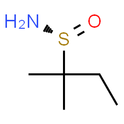 ChemSpider 2D Image | (R)-2-METHYLBUTANE-2-SULFINAMIDE | C5H13NOS