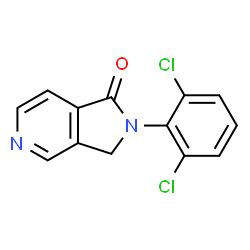 ChemSpider 2D Image | 2-(2,6-Dichlorophenyl)-2,3-dihydro-1H-pyrrolo[3,4-c]pyridin-1-one | C13H8Cl2N2O