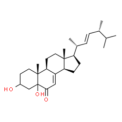 ChemSpider 2D Image | 3β,5α-Dihydroxyergosta-7,22-dien-6-one | C28H44O3
