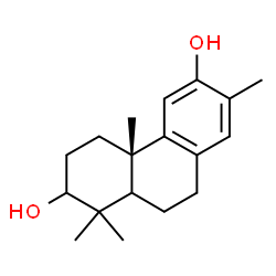 ChemSpider 2D Image | (5xi)-13-Methylpodocarpa-8,11,13-triene-3,12-diol | C18H26O2