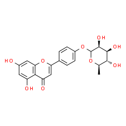 ChemSpider 2D Image | Apigenin 4'-O-rhamnoside | C21H20O9