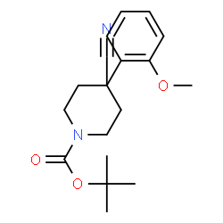 ChemSpider 2D Image | 1-N-BOC-4-CYANO-4-(2-METHOXYPHENYL)PIPERIDINE | C18H24N2O3