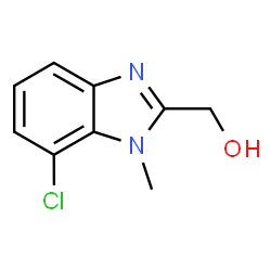 ChemSpider 2D Image | (7-Chloro-1-methyl-1H-benzimidazol-2-yl)methanol | C9H9ClN2O