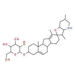 ChemSpider 2D Image | 17,23-Epoxyveratraman-3-yl hexopyranoside | C33H51NO7