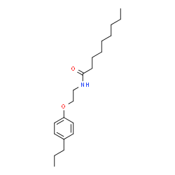 ChemSpider 2D Image | N-[2-(4-Propylphenoxy)ethyl]nonanamide | C20H33NO2