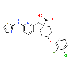 ChemSpider 2D Image | MK-5108 | C22H21ClFN3O3S