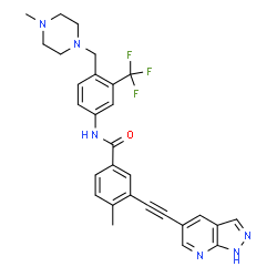 ChemSpider 2D Image | GZD-824 | C29H27F3N6O