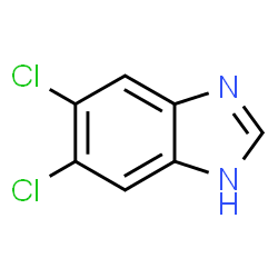 ChemSpider 2D Image | 5,6-DICHLOROBENZIMIDAZOLE | C7H4Cl2N2