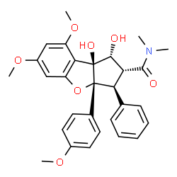 ChemSpider 2D Image | (-)-Rocaglamide | C29H31NO7