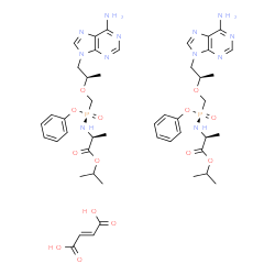 ChemSpider 2D Image | Tenofovir alafenamide fumarate | C46H62N12O14P2