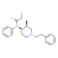 ChemSpider 2D Image | (3S,4R)-3-methylfentanyl | C23H30N2O