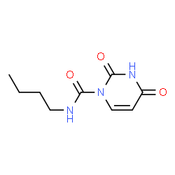 ChemSpider 2D Image | N-Butyl-2,4-dioxo-3,4-dihydro-1(2H)-pyrimidinecarboxamide | C9H13N3O3