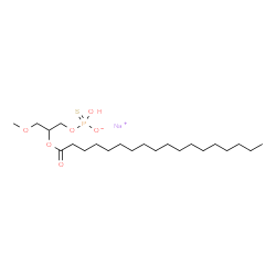ChemSpider 2D Image | Sodium O-[3-methoxy-2-(stearoyloxy)propyl] hydrogen phosphorothioate | C22H44NaO6PS