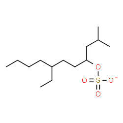 ChemSpider 2D Image | 7-Ethyl-2-methyl-4-undecanyl sulfate | C14H29O4S